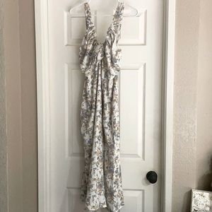 Abercrombie Cinched Neck Slip Floral Dress